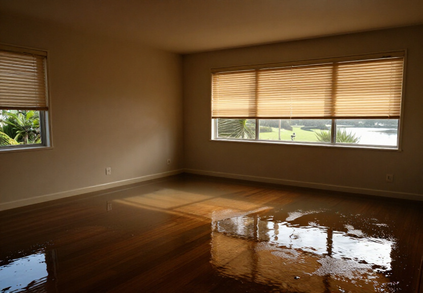 Sewage contamination in a Rydalmere basement before cleanup